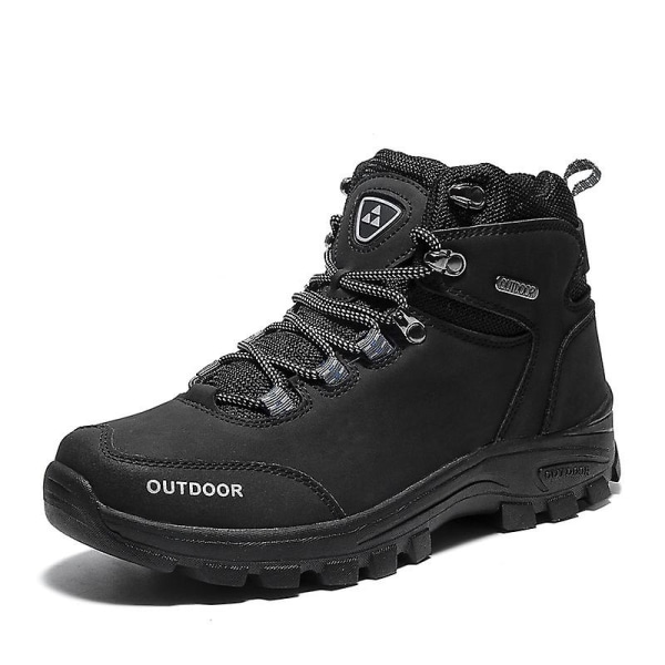 Herr vandringsskor Outdoor Sneakers Andas löparskor Mode Sportskor Yj6027 Black 45