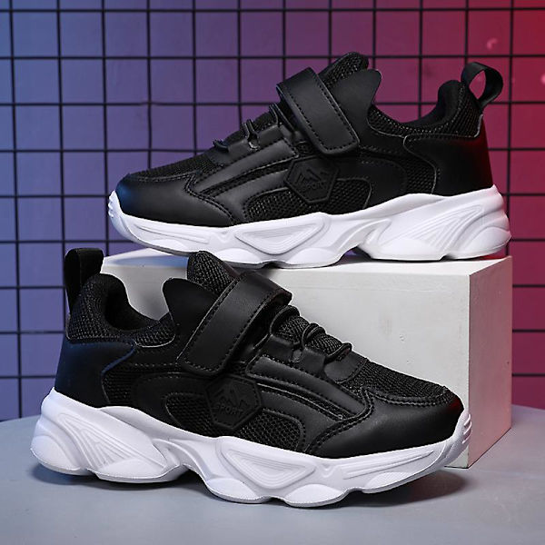 Barn Sneakers Pojkar Basketskor Halkfria Sportskor för barn 3Bt2023 BlackWhite 31
