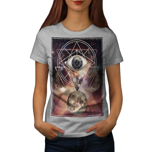 Moon Space Planet Women T-shirt M