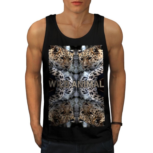 Wild Leopard Cat Men Linne XXL