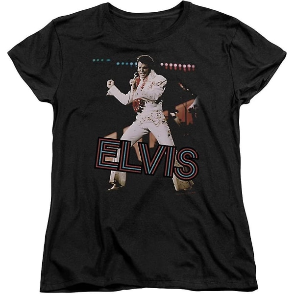 Elvis Presley - Hit The Lights - T-shirt med cap för kvinnor Large