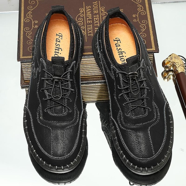 Herrskor Handsydda Casual Skor 1G5503 Black 41