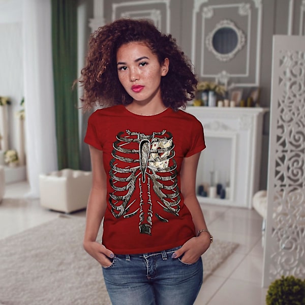 Ess of Heart Card Gamble Women T-shirt M