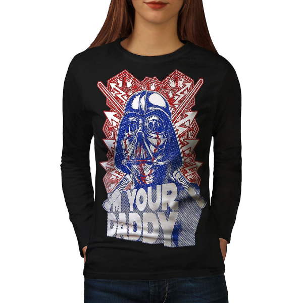 I'm Your Daddy War Funy Women Blacklong Sleeve T-shirt | Wellcoda L