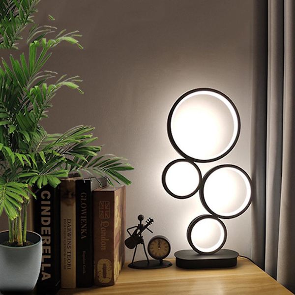 Lampor Modern Simple Ring Art Bordslampa LED