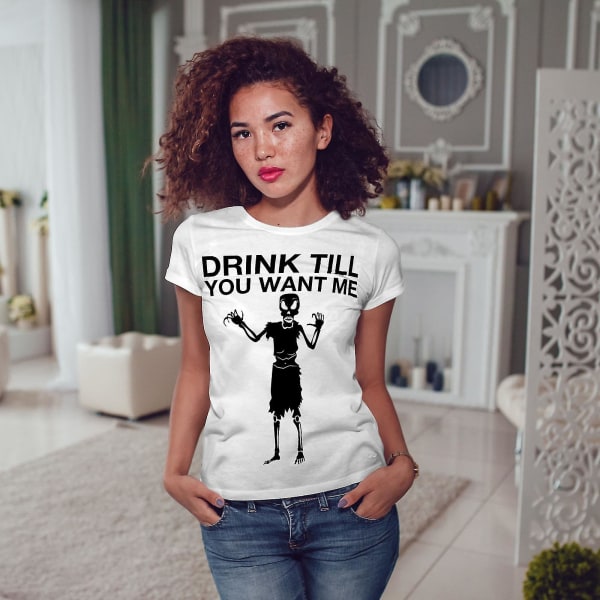 Drink Want Me Joke Women T-shirt 3XL