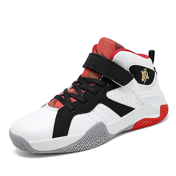 Barn basketskor Mode halkfria sneakers Andas sportskor 391 WhiteBlack 32