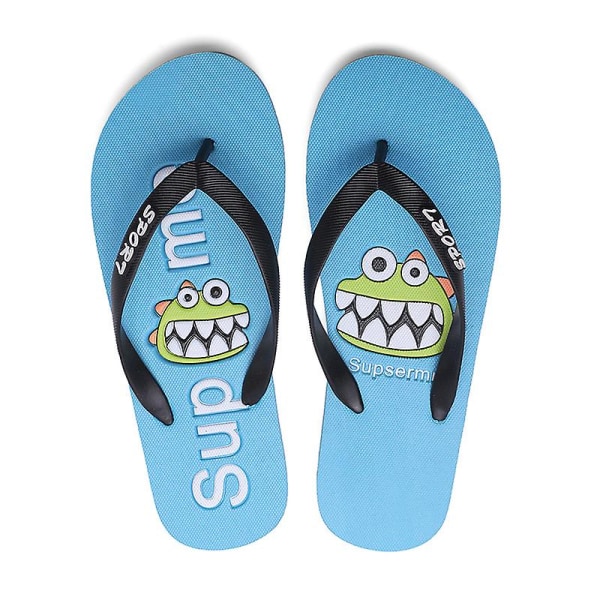 Herrtofflor Halkfria strandskor Flip Flops A126 Blue 39