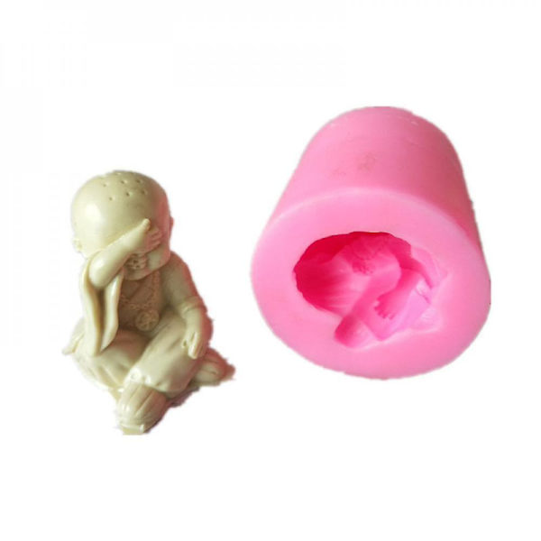 3d maskerad liten munk modellering silikon form
