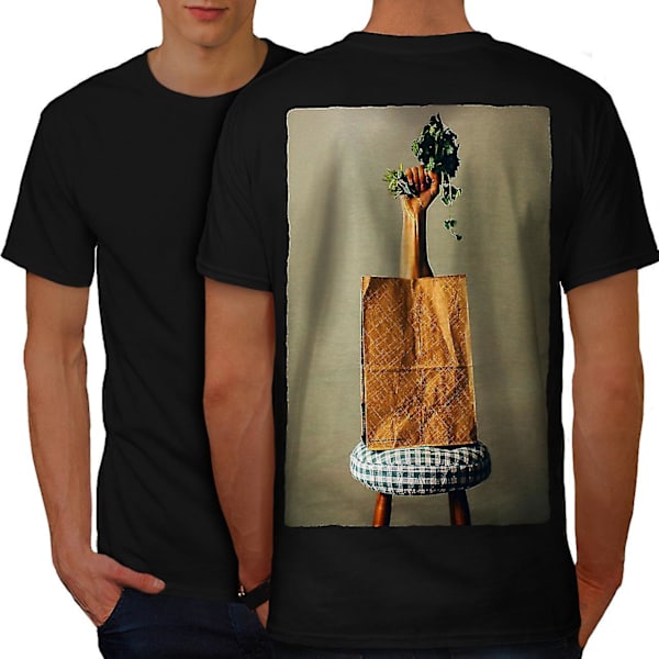Grönsaksväska Vegansk mat Herr T-shirt Baksida S