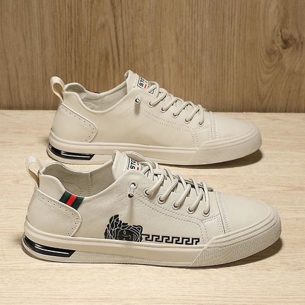 Herr Casual Skor Mode Sneakers Frhv2199 Beige 43