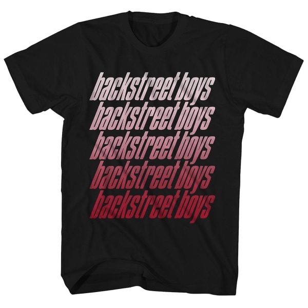 Backstreet Boys T Shirt Repeat Logo Backstreet Boys Shirt L