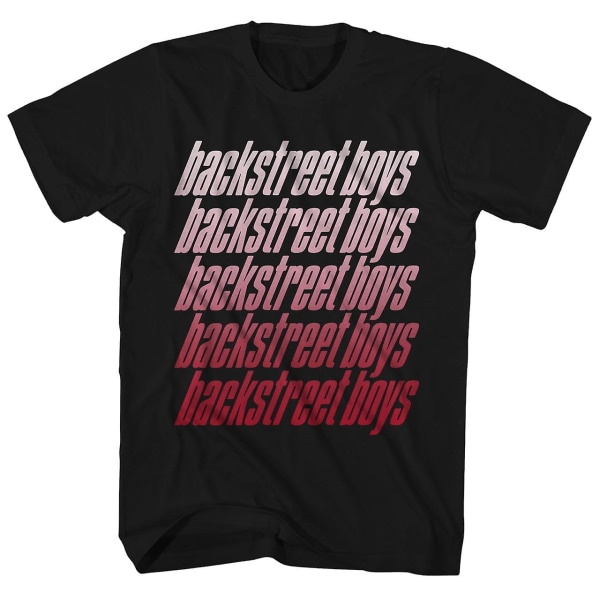Backstreet Boys T Shirt Repeat Logo Backstreet Boys Shirt S