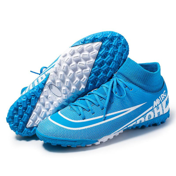 Fotbollsskor för herr, halkfria fotbollsskor, Gräs Fotbollssneakers Yj8508A Blue 39