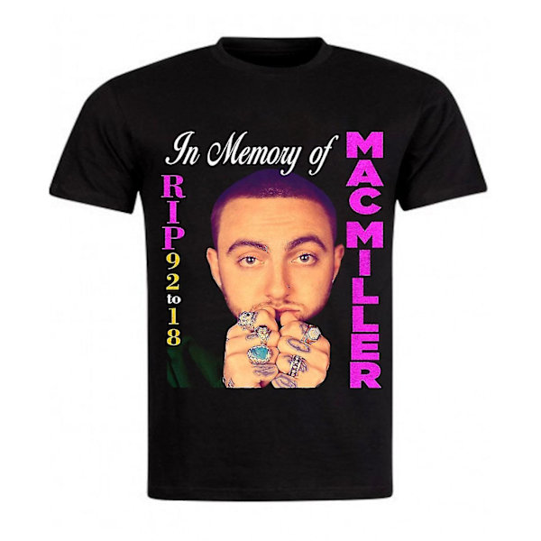 Mac Miller T-shirt Noir Rip L