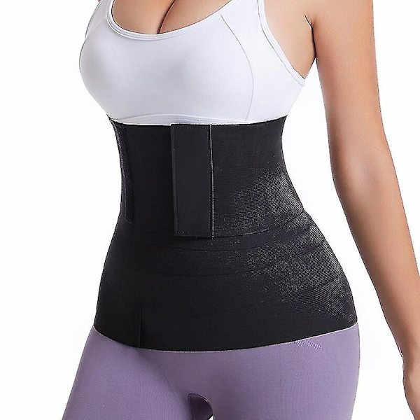 Waist trainer för kvinnor Snatch Me Up Bandage Wrap Lumbal Midjestöd Bälte Justerbar Mage Midje Wrap För Dam Allmänt, 13cm Uppgradering 3m