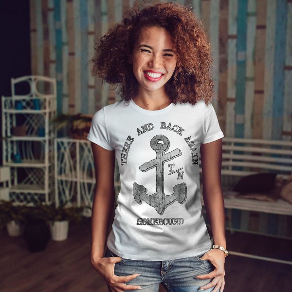 There Back Again Slogan Women Whitet-shirt M