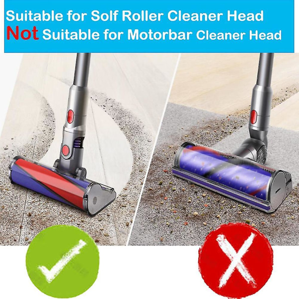 För Dyson V6 V7 V8 V10 V11 Dammsugare Soft Roller Huvudborste