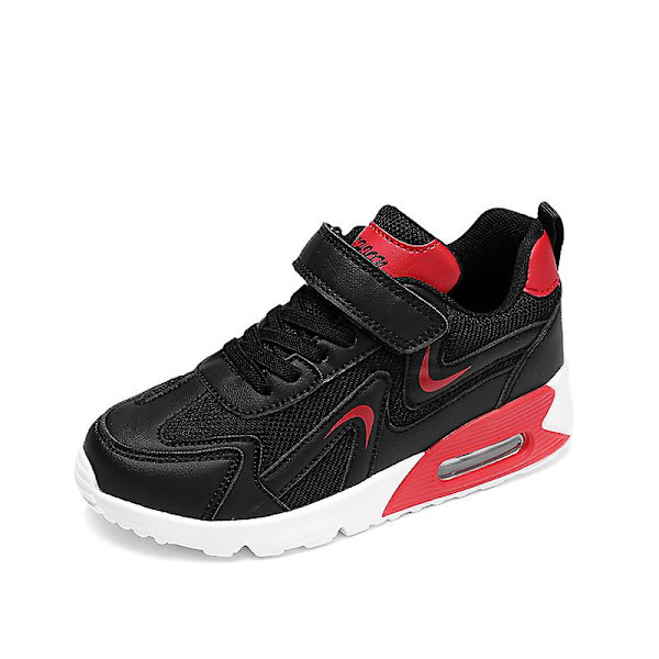 Pojkar Flickor Sneakers Andas löparskor Mode Sportskor 3Ab817 BlackRed 29