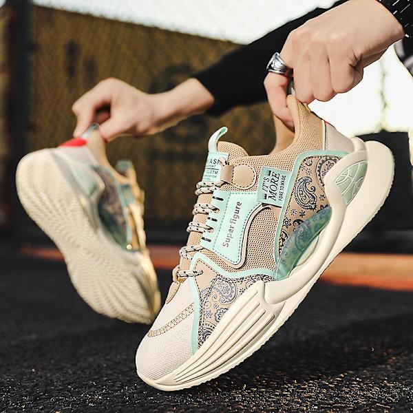 Basketskor för herr Andas Sneakers Löparskor 3Af6659 Beige 41