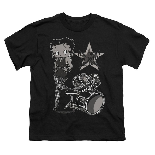 Betty Boop With The Band Youth T-shirt XXXL