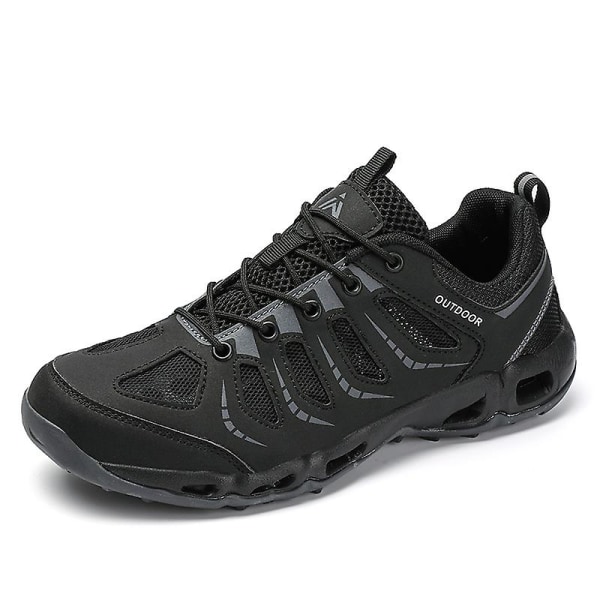 Dam vandringsskor Trailrunning Skor Halksäkra Fitness Promenad Jogging Sneakers 3C2025 Black 37