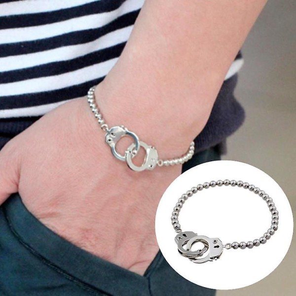 Mode Creative Valentine Elastiskt rep Enkelt parlås Stålkula Handbojor Armband Smycken