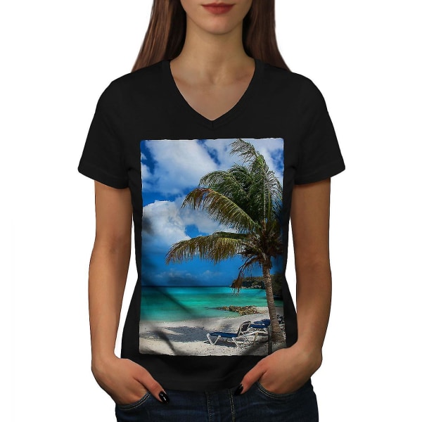Palmträd Suny Beach Women T-shirt XL