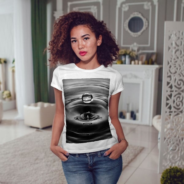 En vattendroppe T-shirt för kvinnor S