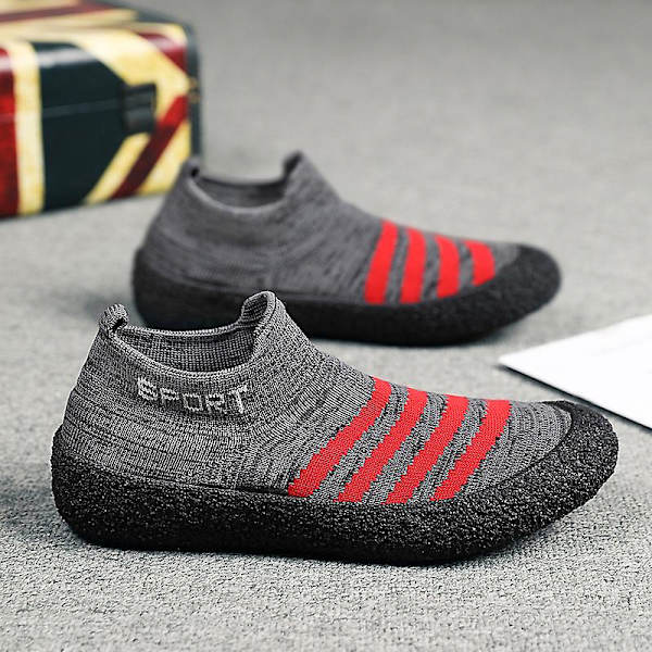 Herr Sport Löparskor Lättvikts Fitness Yoga Strumpor Sneaker Fr8202 Gray 44