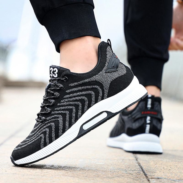 Herrsneakers Andas löparskor Mode Sportskor 3A2201 Black 43