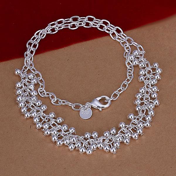 Light Grape Halsband Enkelt sfäriskt hänge Silverhalsband N058 Lknspcn058
