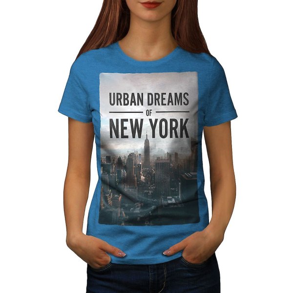 Dream Urban Photo Ny Royal Bluet-shirt för kvinnor XXL