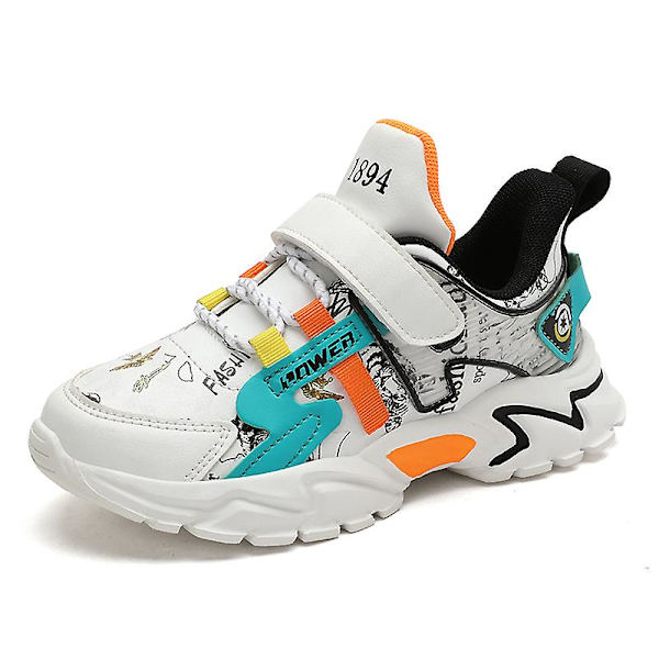 Sneakers för barn Andas Pojkar Flickor Löparskor Mode Sportskor 3As2203 White 34