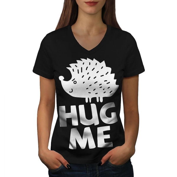 Hug Me Hedgehog Fun Women T-shirt XXL