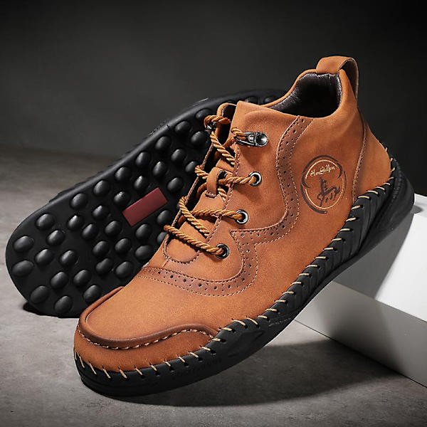 Utomhusstövlar för män Mode Casual Boots 1G668 Brown 41