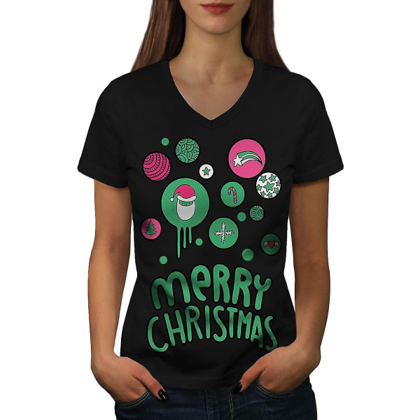 Merry Christmas Fun Women T-shirt L