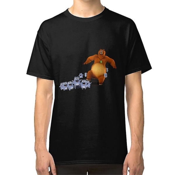 Grizzy And Lemmings Funny Happy The Lemmings T-shirt Kläder 2XL