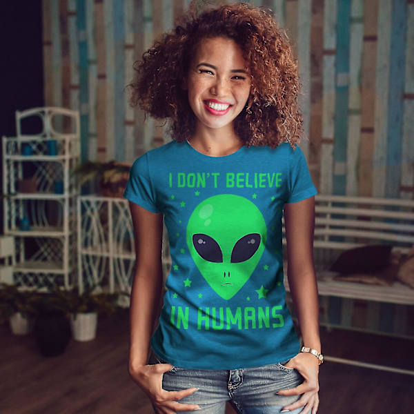 Människor existerar inte Kunglig T-shirt för kvinnor M