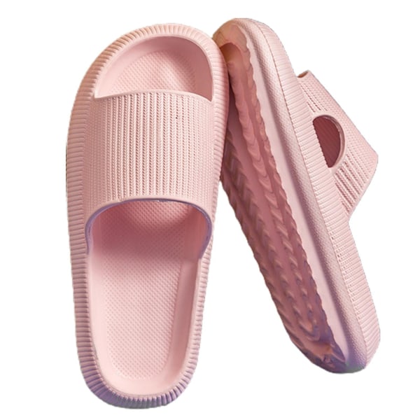 Summer Slides Tofflor Plattform Strandsandaler Unisex Tofflor Snabbtorkande Pink 34-35