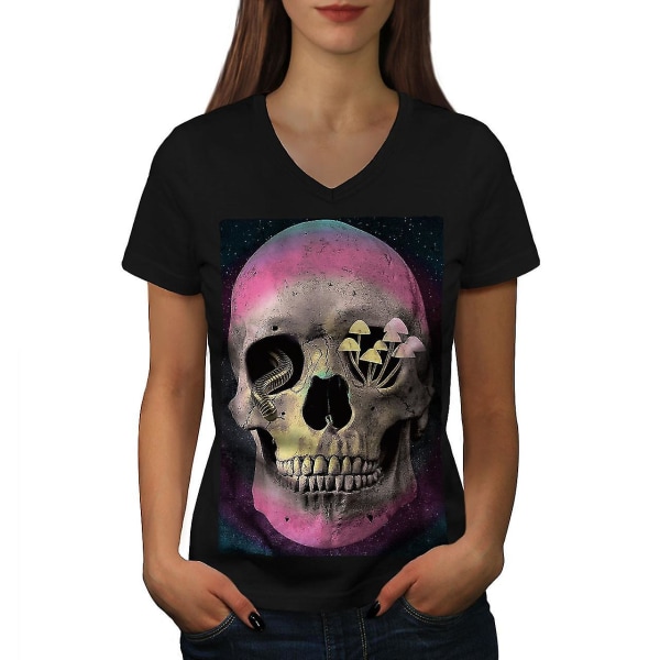 Mushroom Death Rock Women T-shirt L