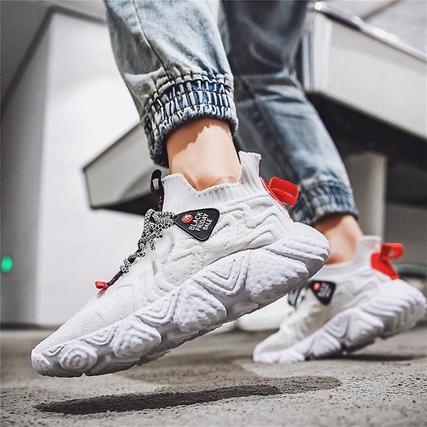 Herrsneakers Andas löparskor Mode Sportskor 3Ba13 White 39