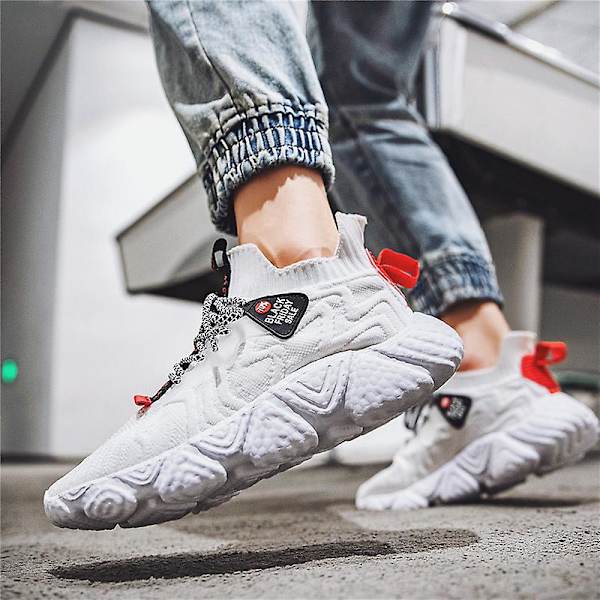 Herrsneakers Andas löparskor Mode Sportskor 3Ba13 White 41