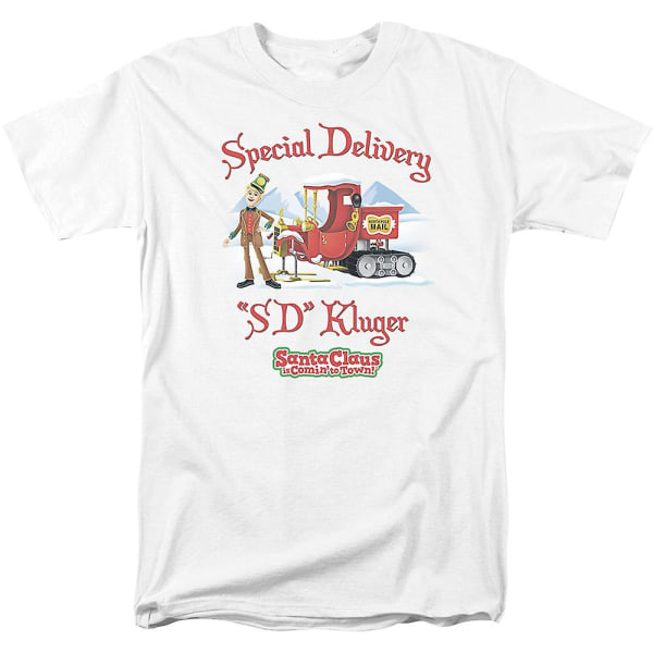 T-shirt för specialleverans Jultomten kommer till stan XXXL