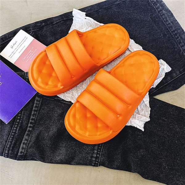 Herrsandaler Mjuka strandskor Surfingsporttofflor Fritidsskor för casual 2105 Orange 38