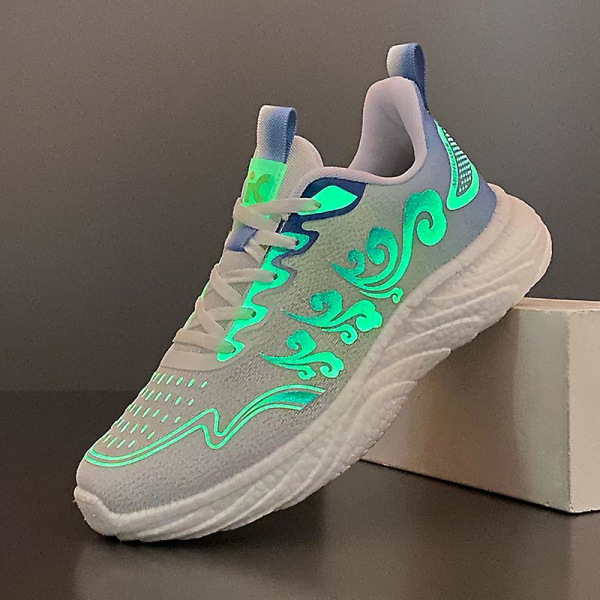 Sneakers för män Löpartennisskor Lättviktsventilerande Sport Athletic 3D2307 Green 40