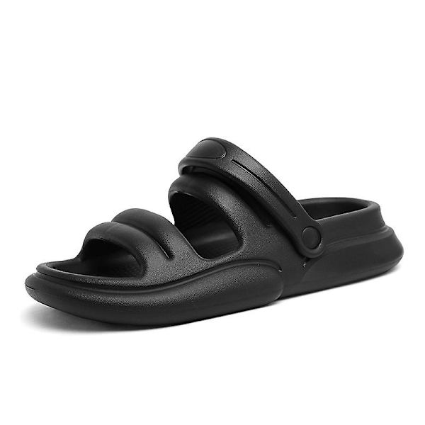 Strandtofflor för män Modesandaler Utomhus Halkfria inomhusskor 3B2295 Black 41