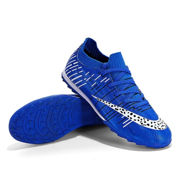 Fotbollsskor för män Halkfria fotbollsskor Klossar Gräs Fotbollssneakers 2K23002 Blue 41