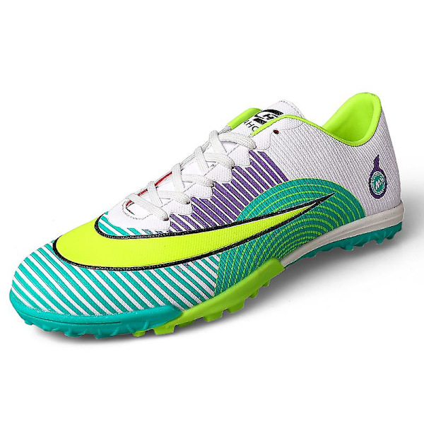 Fotbollsskor för herr, halkfria fotbollsskor, Gräs Fotbollssneakers Yj1212A Green 38