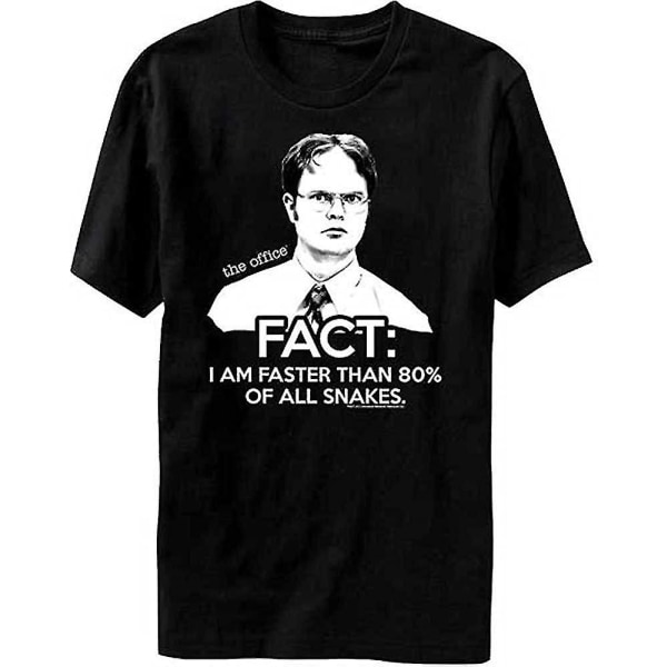 The Office TV Show Dwight Facter Faster Than Snakes T-shirt herr Xxl 3XL